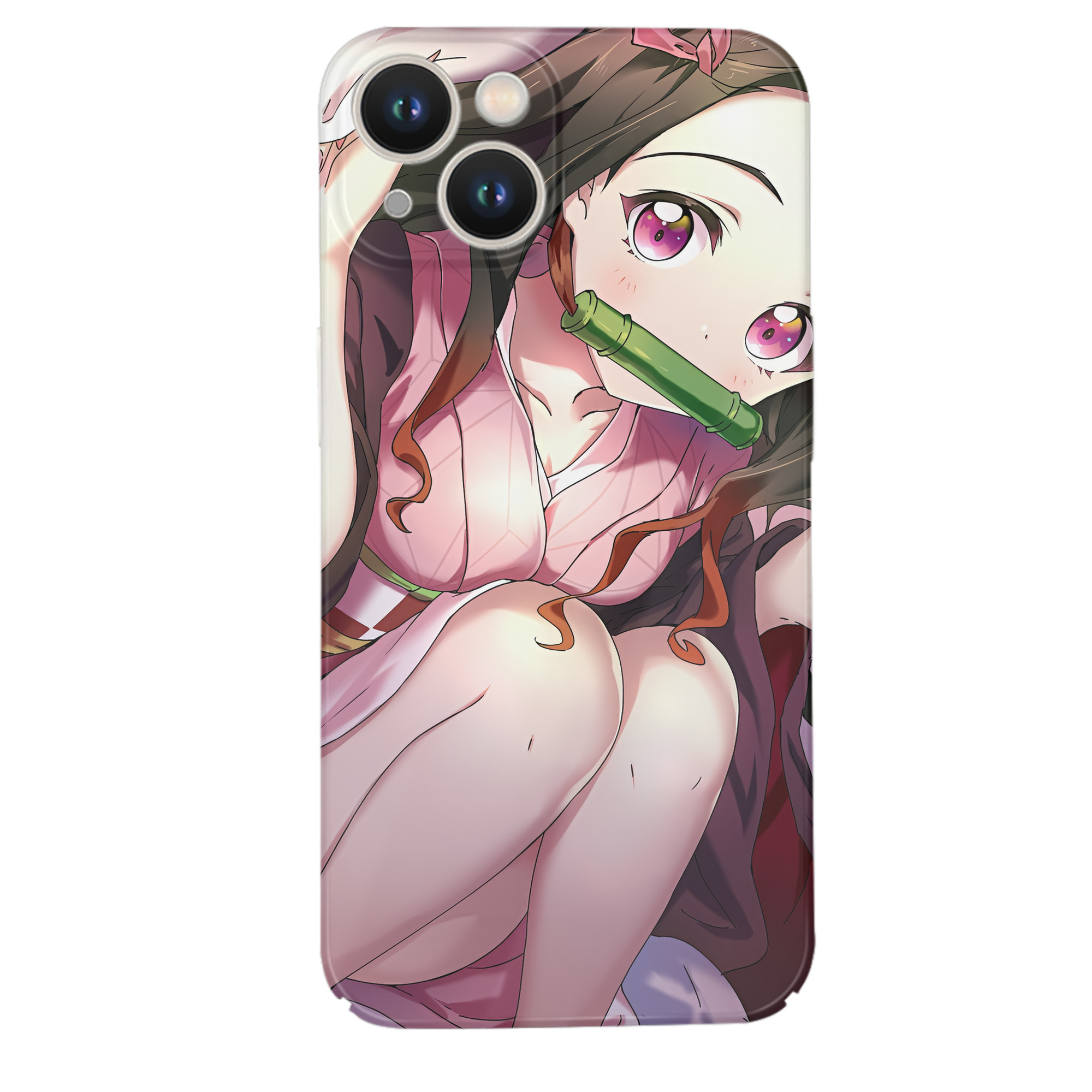 （画像用） 鬼滅の刃（きめつのやいば）竈門 禰󠄀豆子／かまど ねずこ Kamado Nezuko 【iPhone 14シリーズ対応】ハードケース